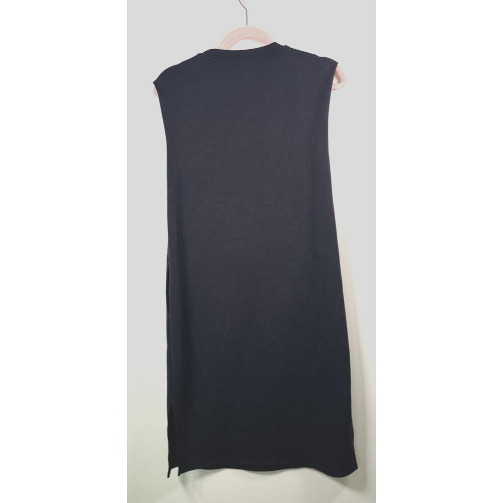 SPANX AirEssentials Black Sleeveless Crew Neck Midi Dress with Pockets - S